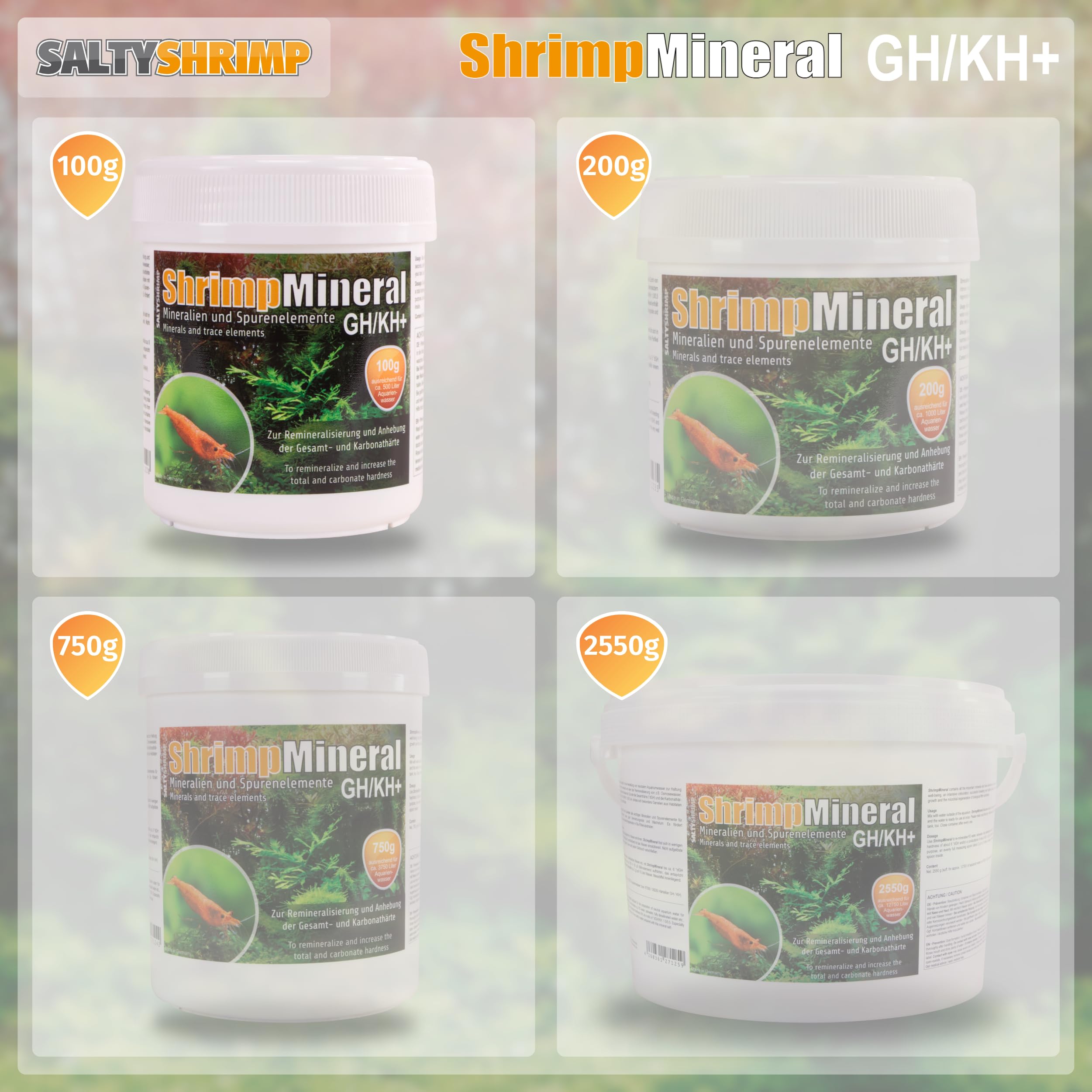 SaltyShrimp Shrimp Mineral GH/KH+ sali remineralizzanti osmosi