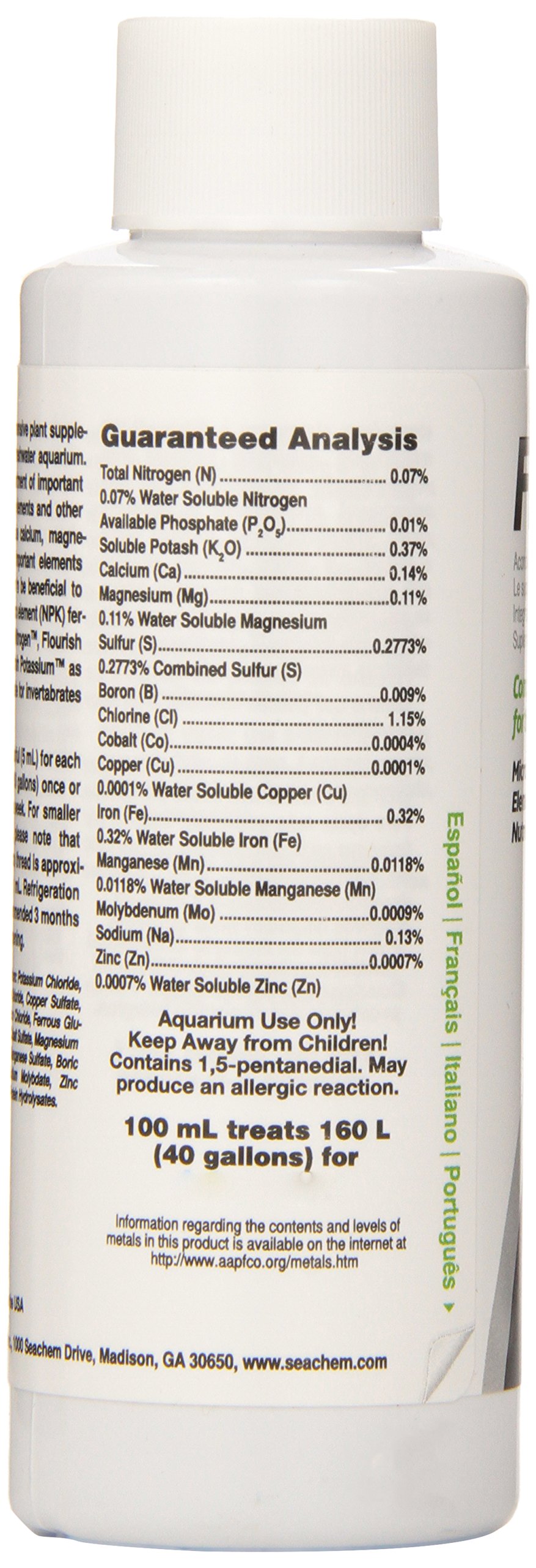 Seachem Flourish Fertilizzante 100 ml Oligoelementi