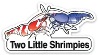 Two Little Shrimpies adesivo sticker logo 1 pz