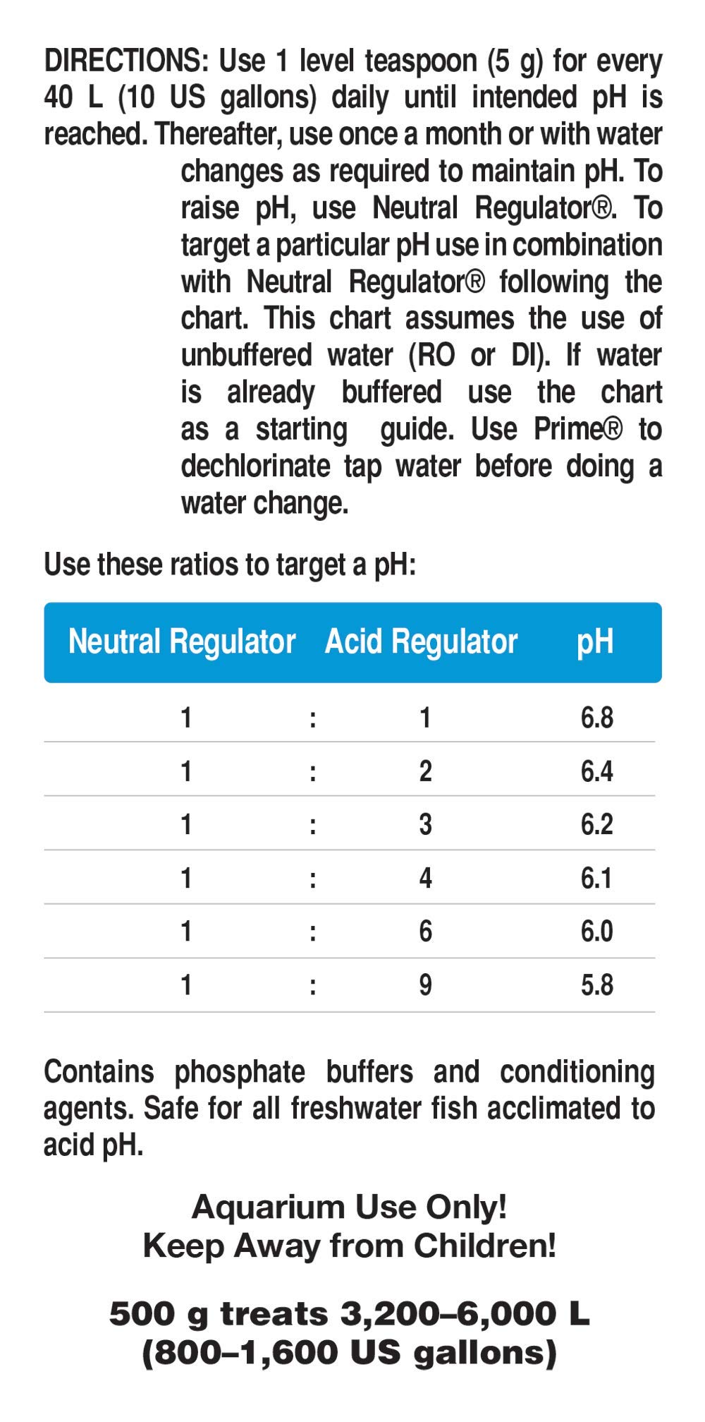 Seachem Freshwater Acid Buffer regolatore pH 500 g acido