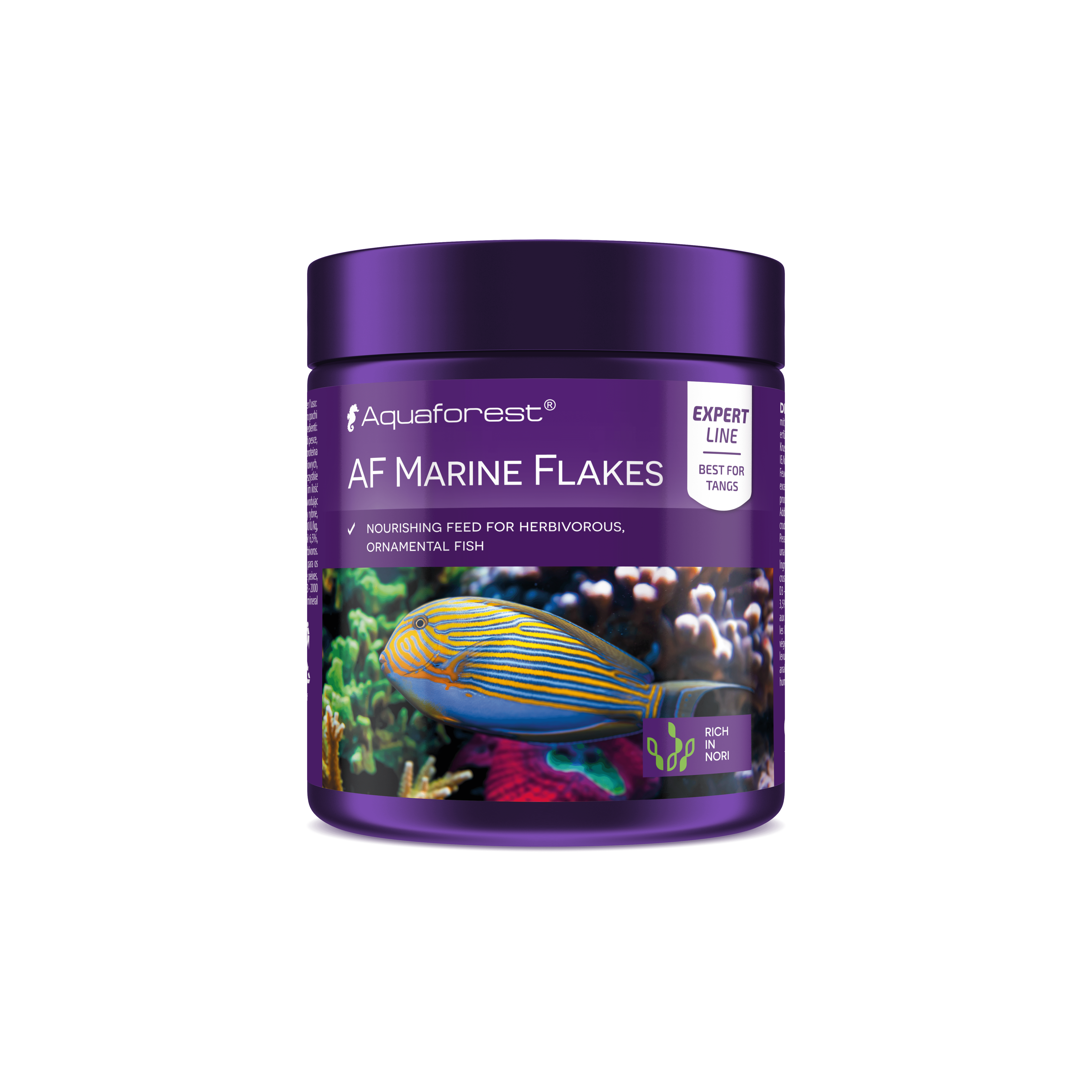 Aquaforest AF Marine Flakes fiocchi pesci marini nori spirulina colore