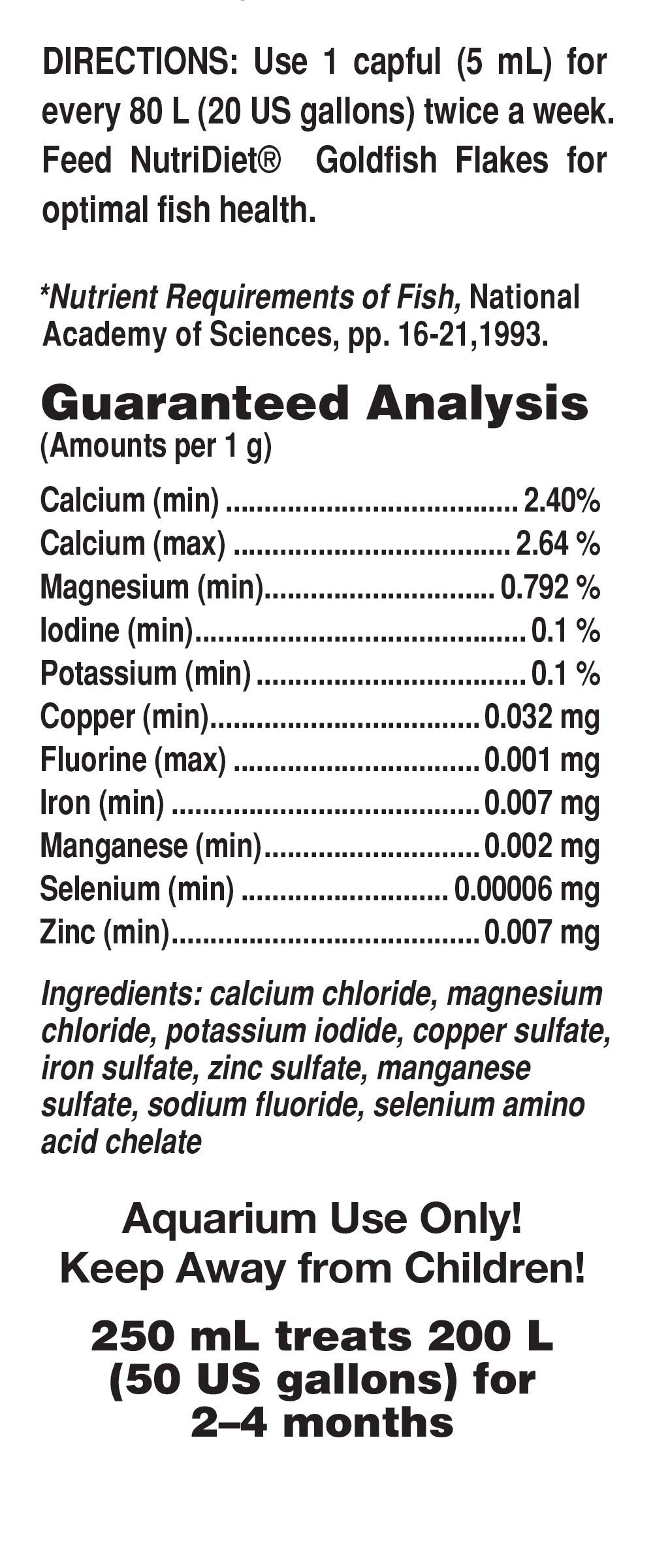 Seachem Gold Trace condizionatore 250 ml oligoelementi