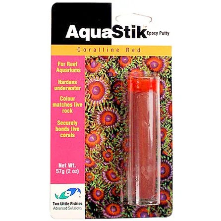 Two Little Fishies AquaStik Colla Epossidica Coralline Red 57g