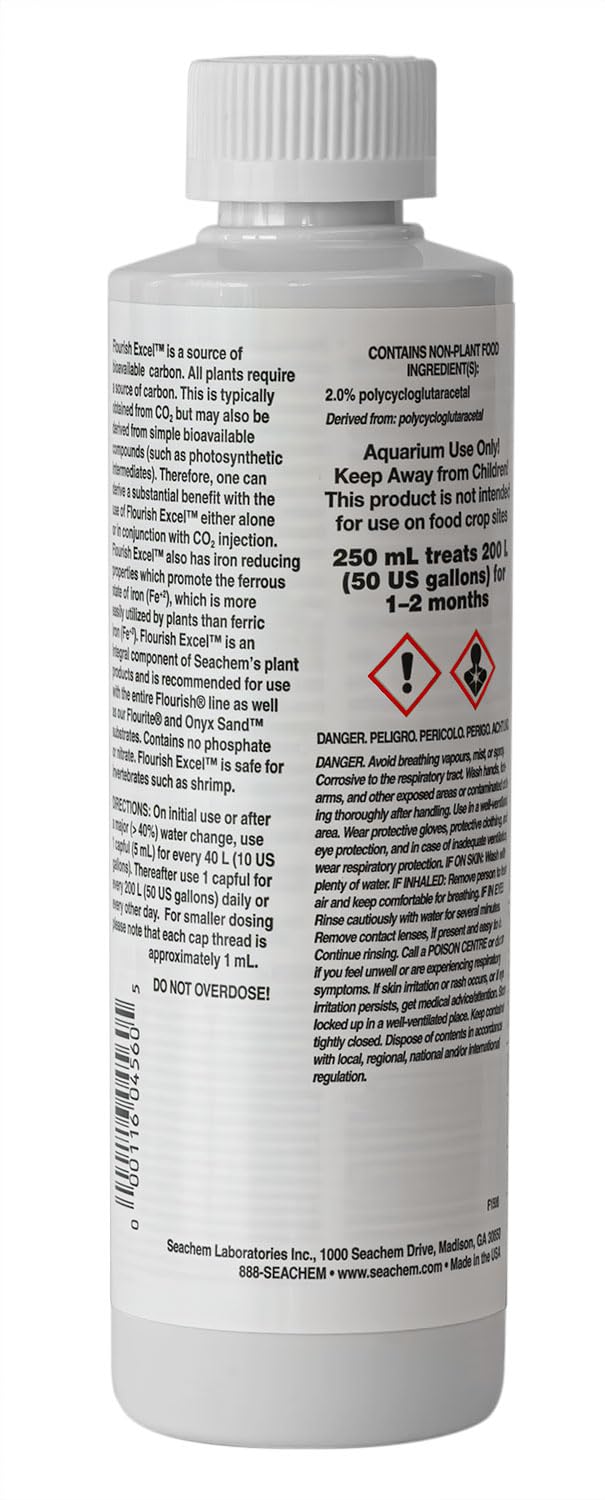 Seachem Flourish Excel carbonio liquido 250 ml CO2