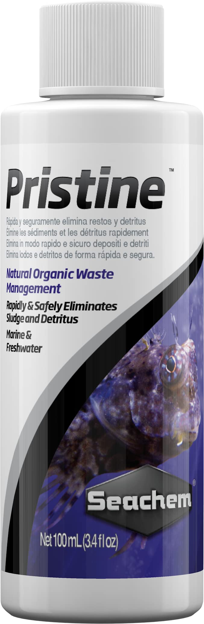 Seachem Pristine batteri acquario 250 ml detriti