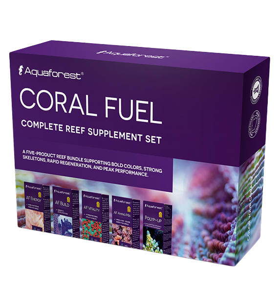 Aquaforest Coral Fuel set integratori coralli SPS LPS crescita colore