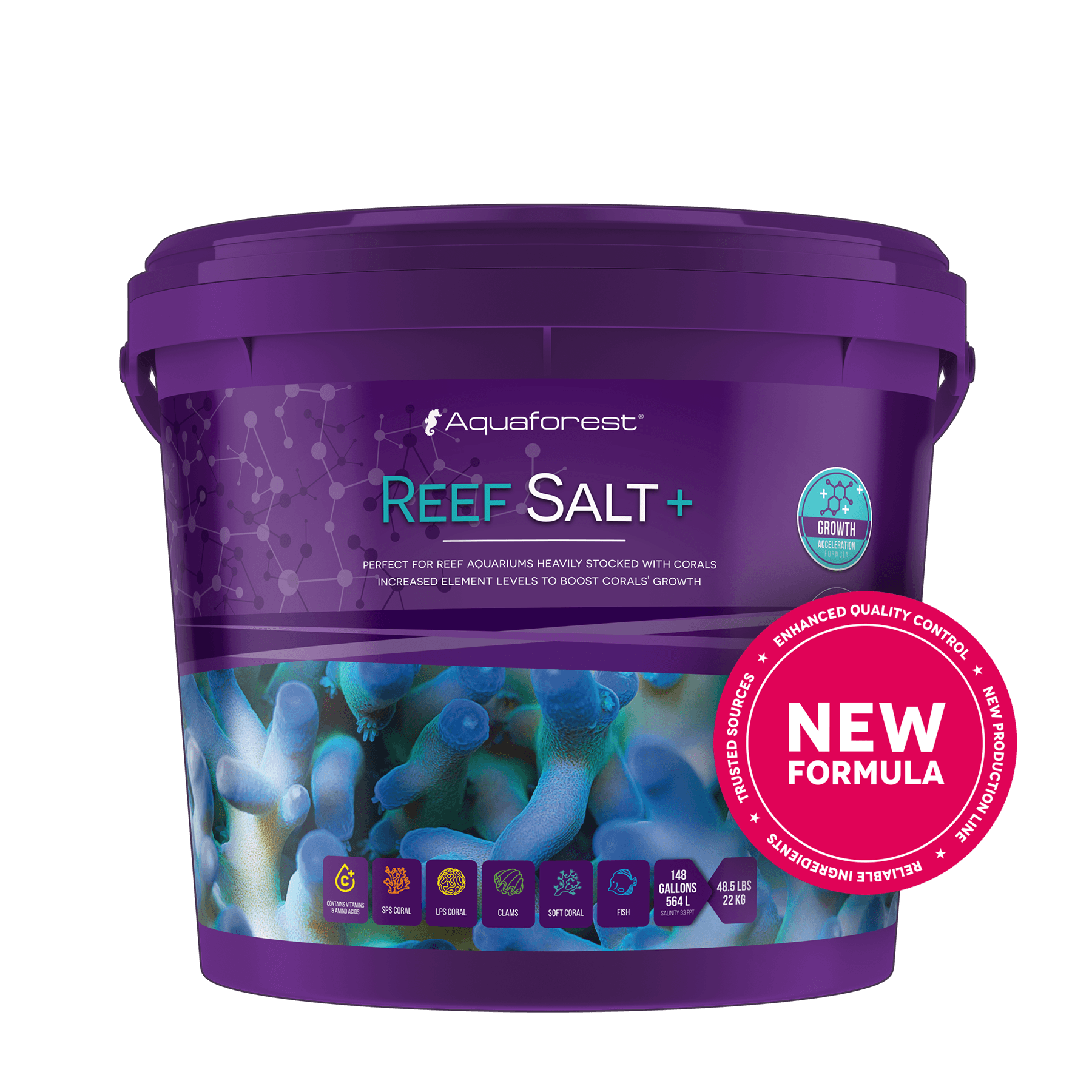 Aquaforest Reef Salt Plus sale marino coralli LPS SPS