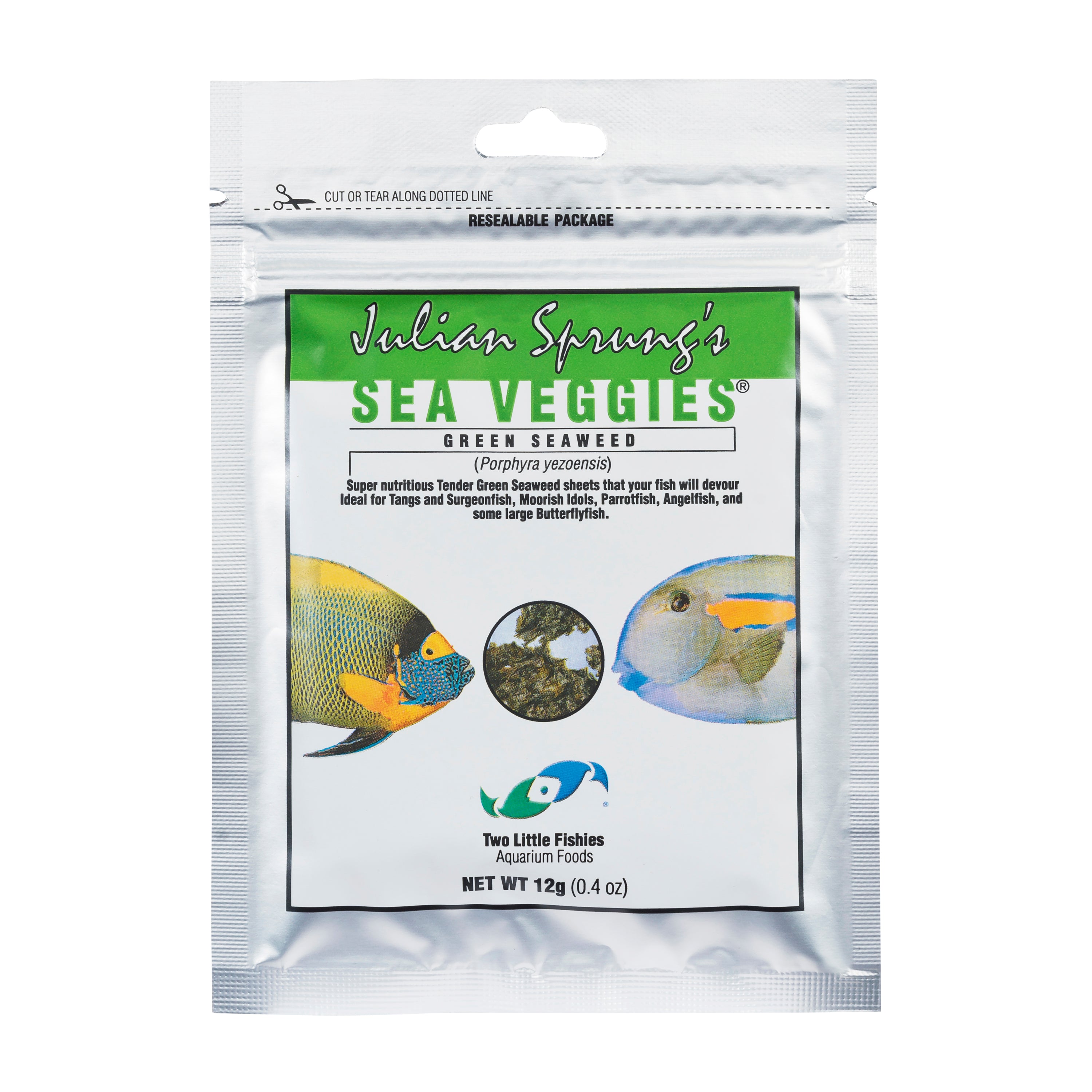Two Little Fishies SeaVeggies Green Seaweed mangime 30g