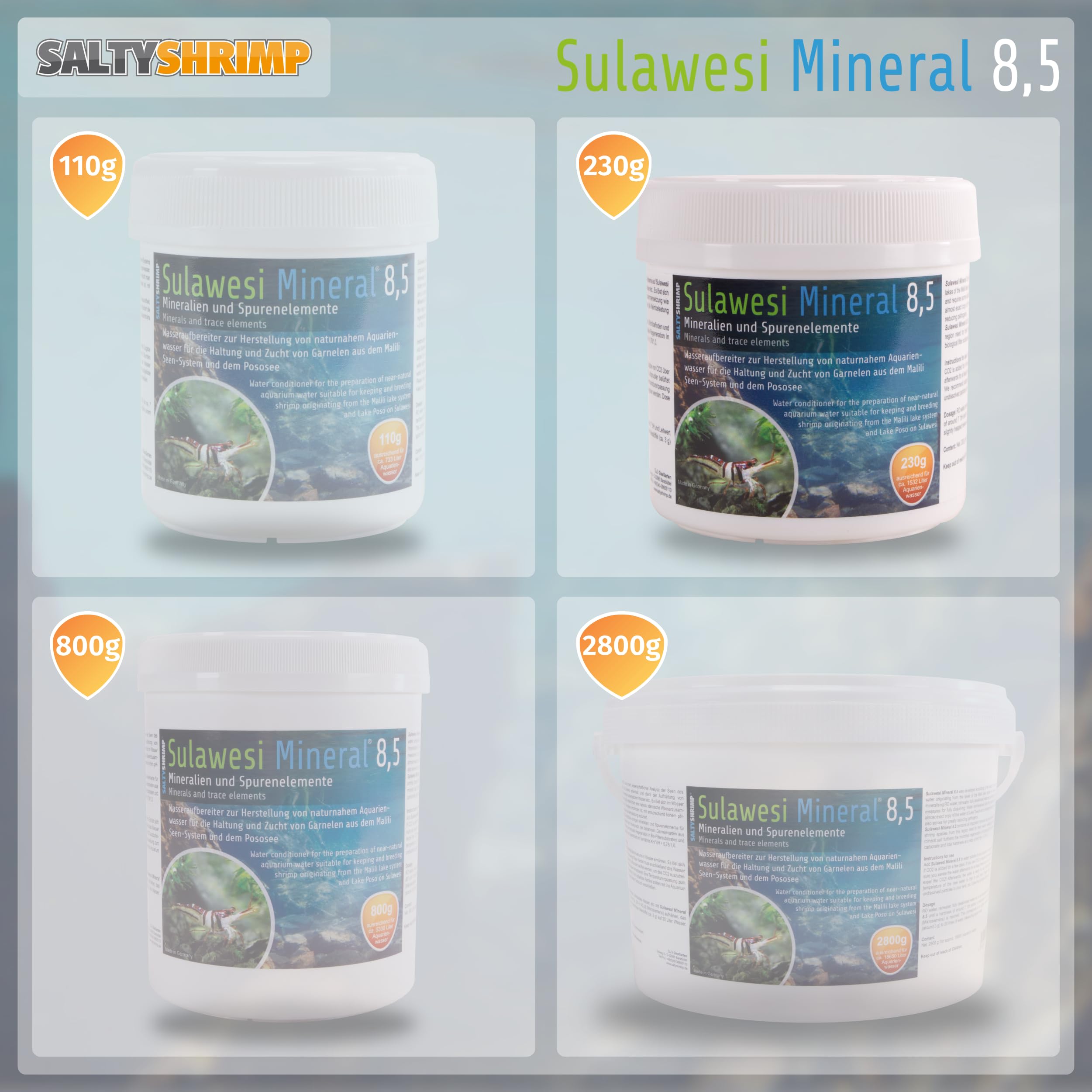 SaltyShrimp Sulawesi Mineral 8,5 sale gamberetti pH 8,5
