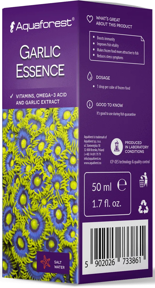 Aquaforest Garlic Essence integratore aglio pesci marini