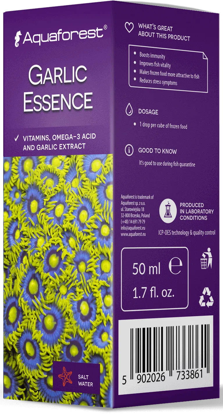 Aquaforest Garlic Essence integratore aglio pesci marini