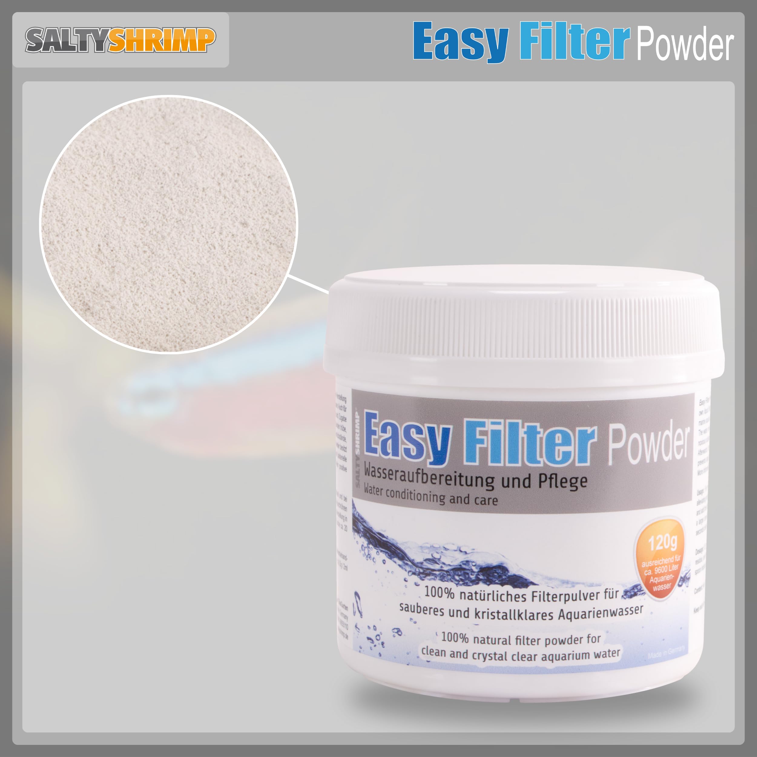 SaltyShrimp Easy Filter Powder 120 g filtro liquido cloro
