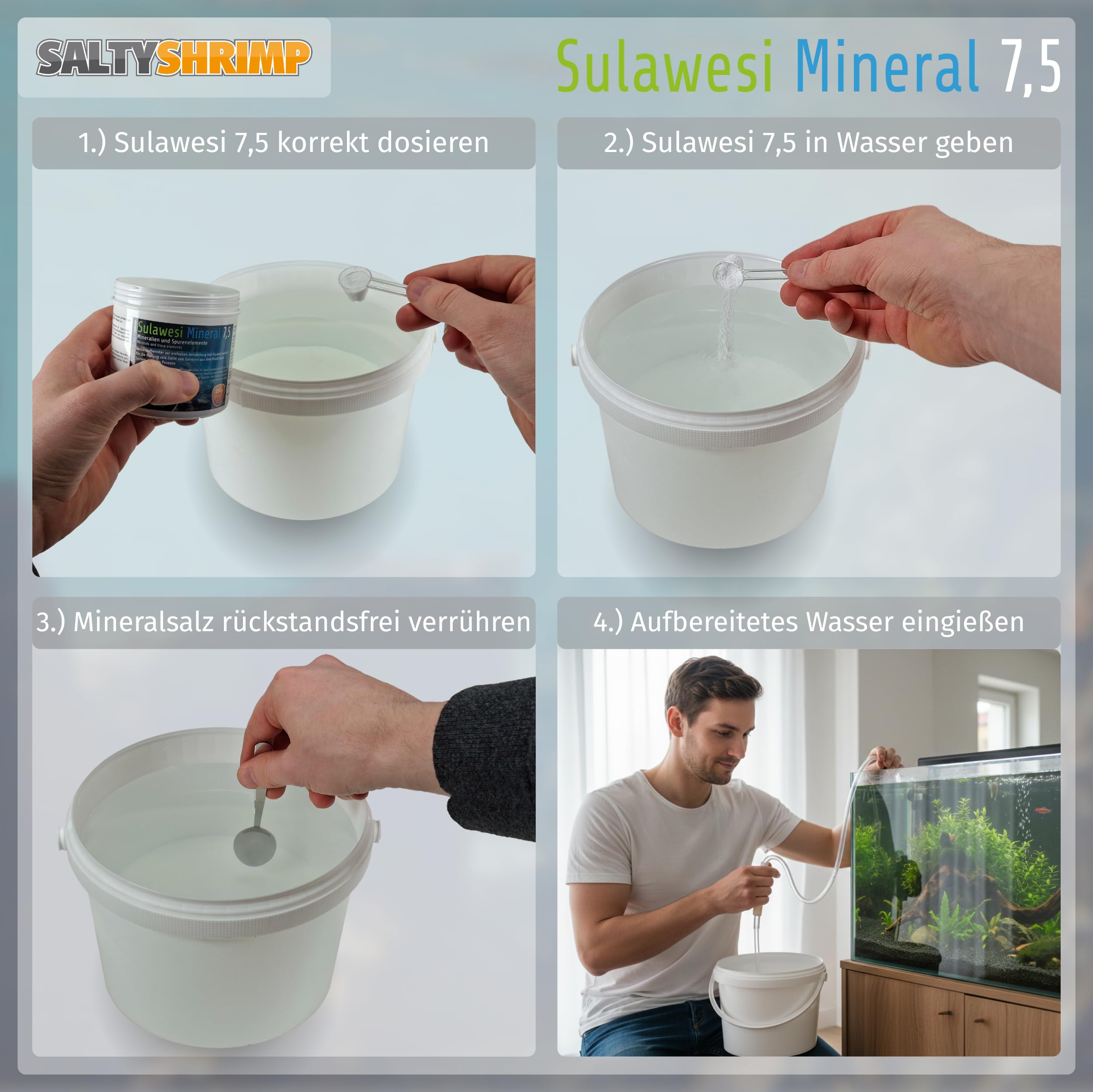 SaltyShrimp Sulawesi Mineral 7.5 sali gamberetti 250 g