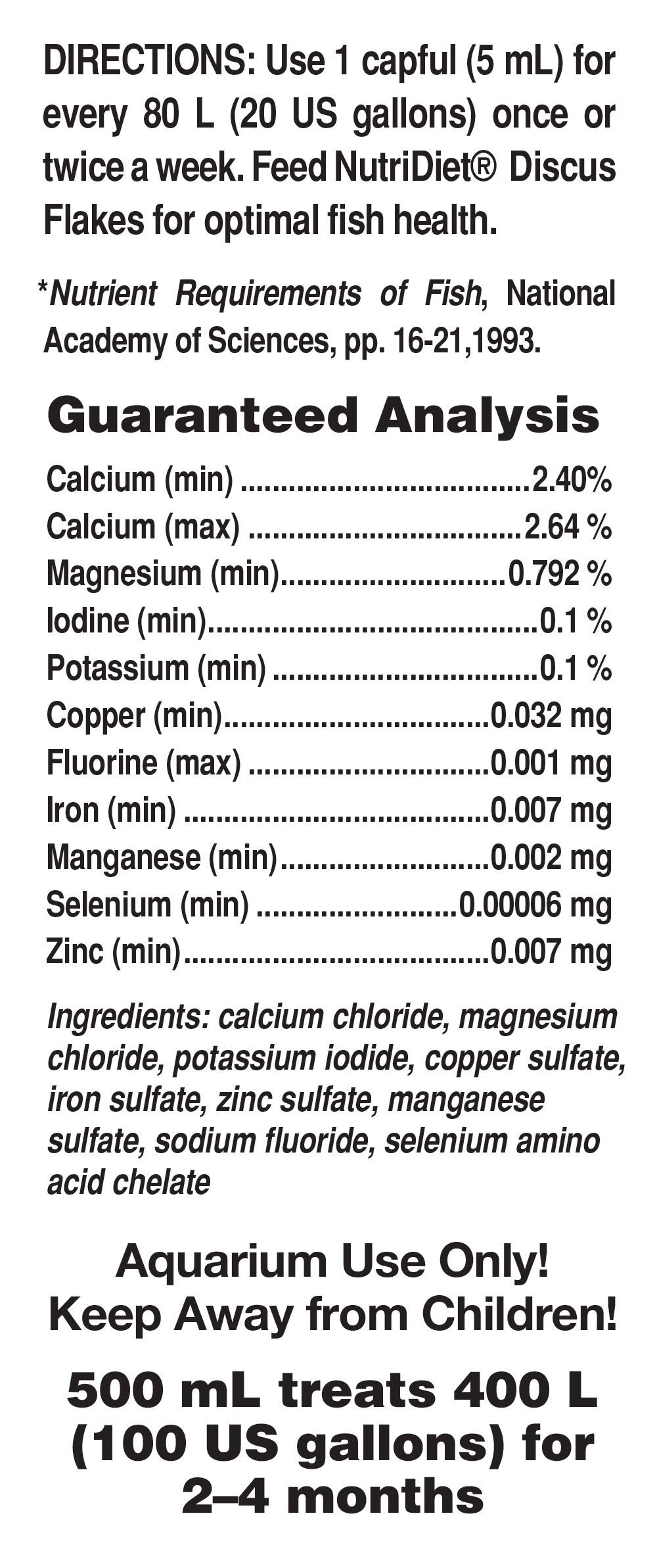 Seachem Discus Trace Integratore Discus 500 ml Microelementi