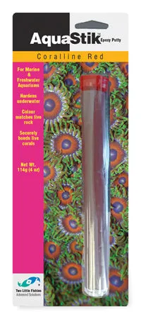 Two Little Fishies AquaStik Coralline Red stucco 114 g coralli