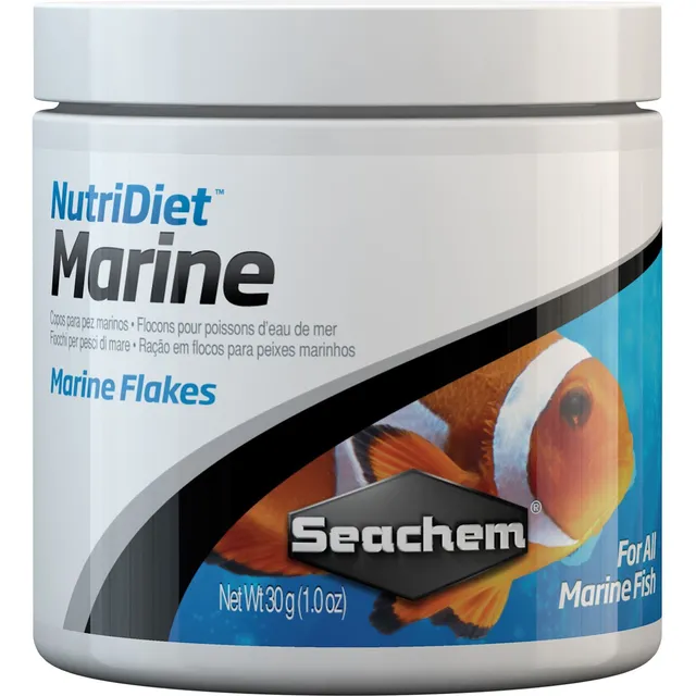 Seachem NutriDiet Marine Flakes mangime fiocchi 30 g proteine