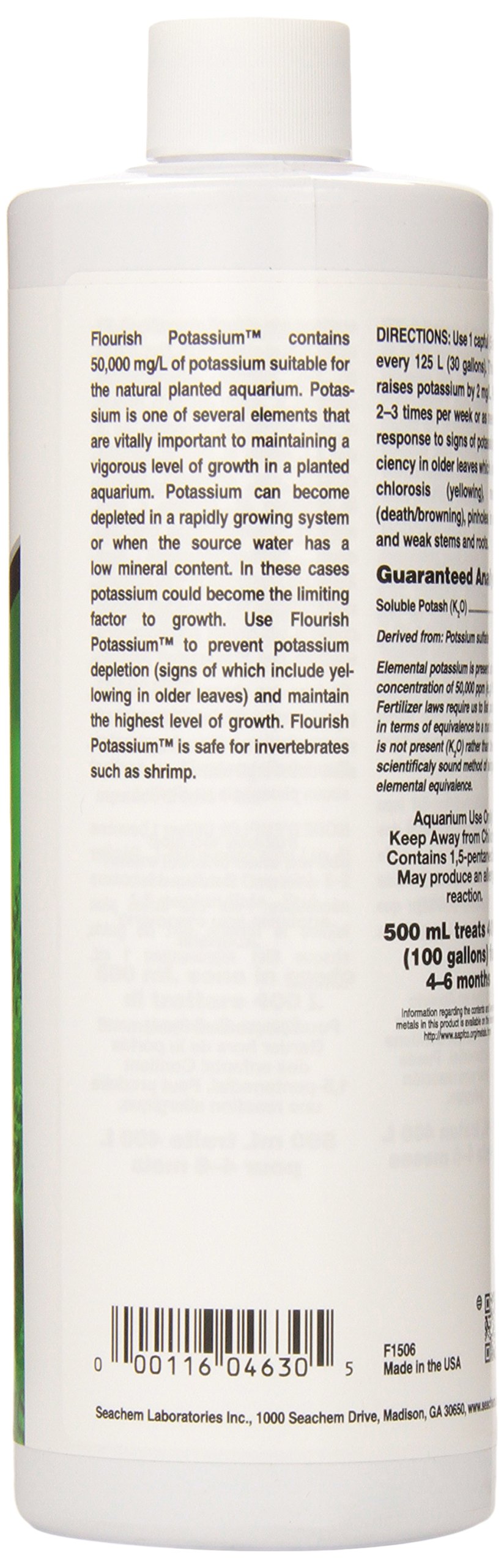 Seachem Flourish Potassium fertilizzante 500 ml potassio