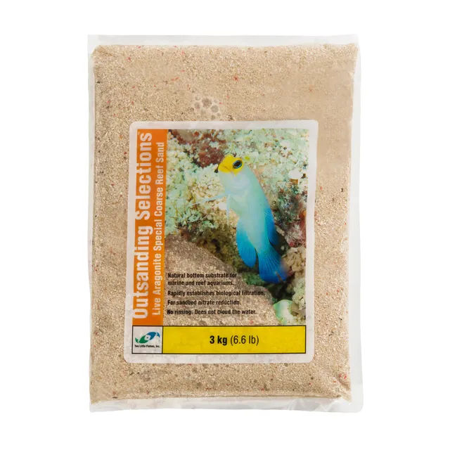 Two Little Fishies OutSanding sabbia aragonite viva 3mm 6,6lbs
