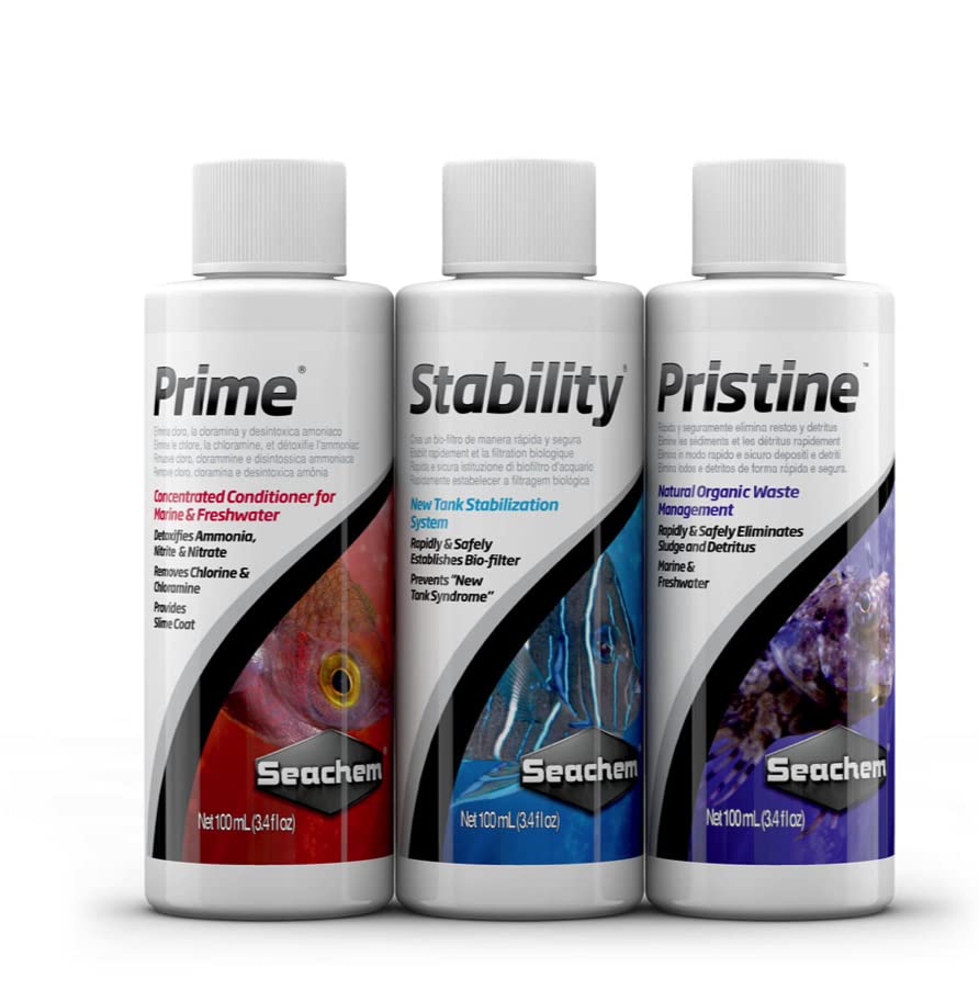 Seachem Conditioners Sure Start Kit 3x100ml Prime acqua