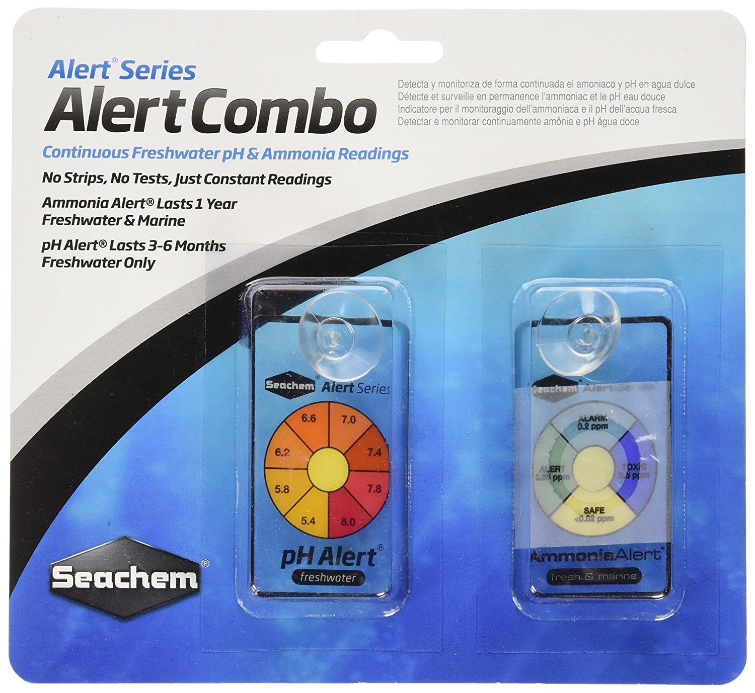 Seachem Alert test pH e ammoniaca acqua dolce