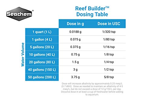 Seachem Saltwater Reef Builder buffer 600 g KH reef