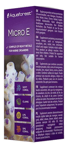Aquaforest Micro E integratore oligoelementi marino reef