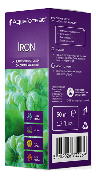 Aquaforest Lab Iron integratore ferro coralli verdi