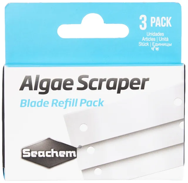 Seachem Lame ricambio raschietto alghe vetro 3 pezzi 0207742