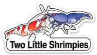 Two Little Shrimpies adesivo sticker logo 1 pz