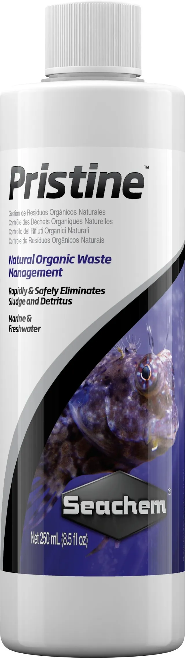 Seachem Pristine batteri acquario 250 ml detriti