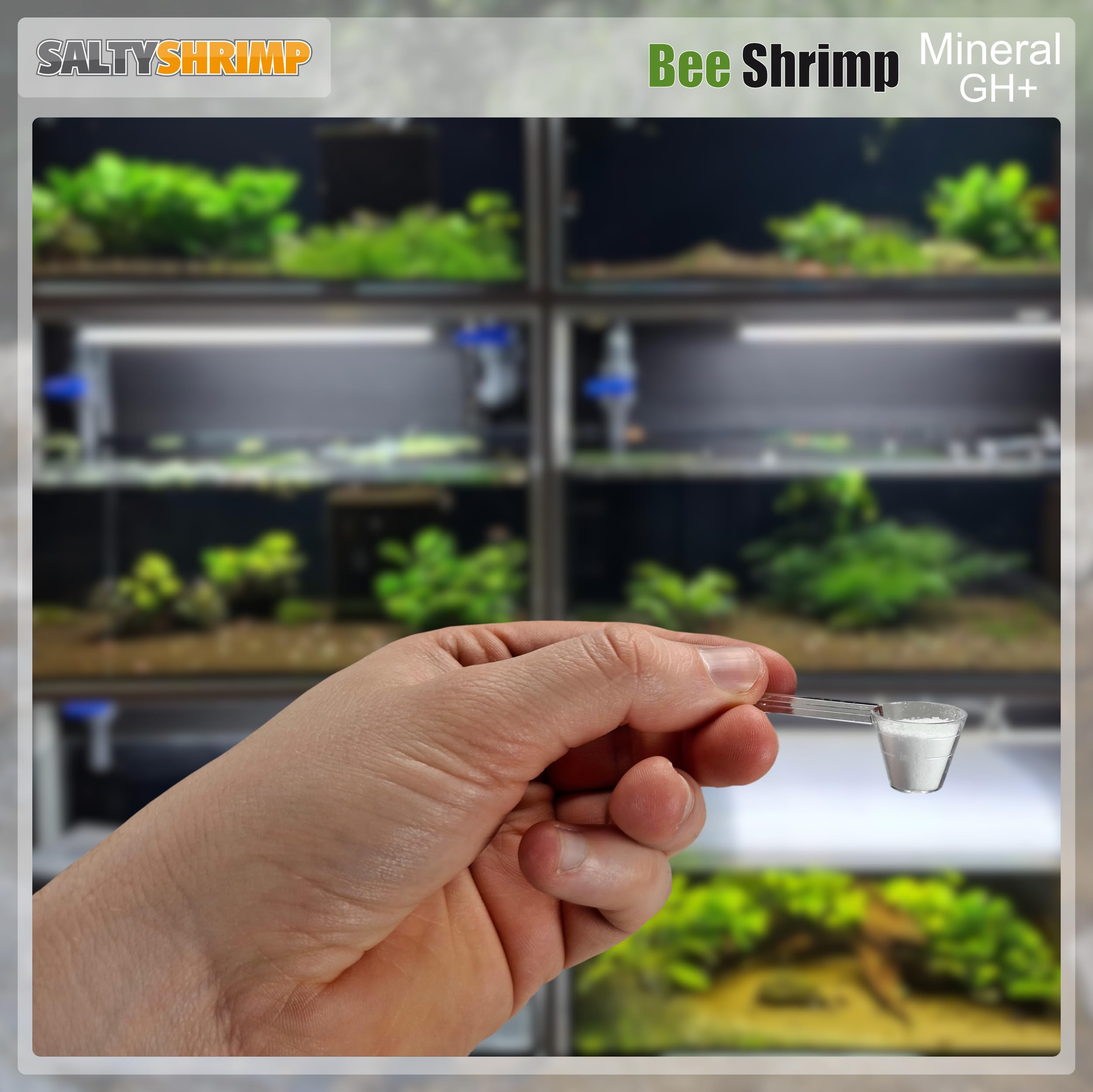 SaltyShrimp Bee Shrimp Mineral GH+ sali 230 g caridine
