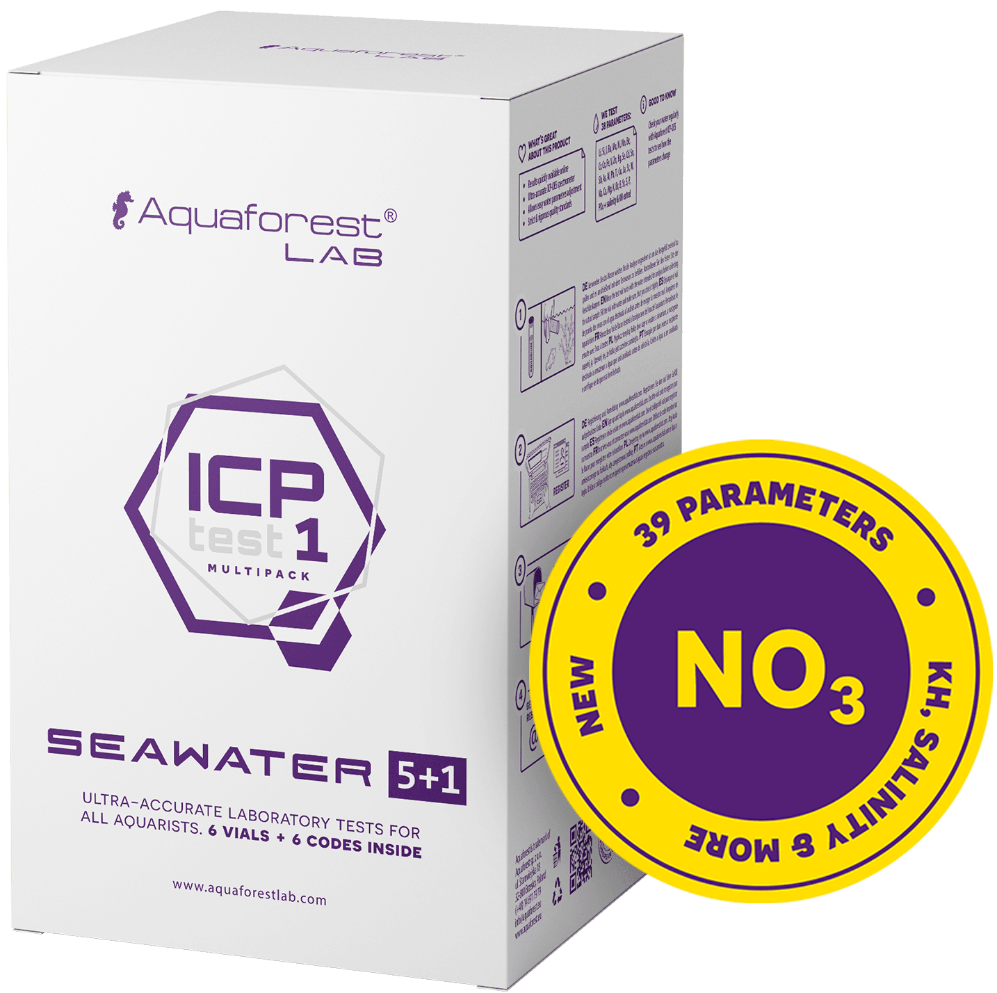 Aquaforest Lab ICP Test 5+1 analisi acqua 6 test reef