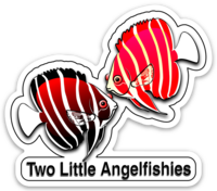 Two Little Fishies Merch Adesivo Angelfishies