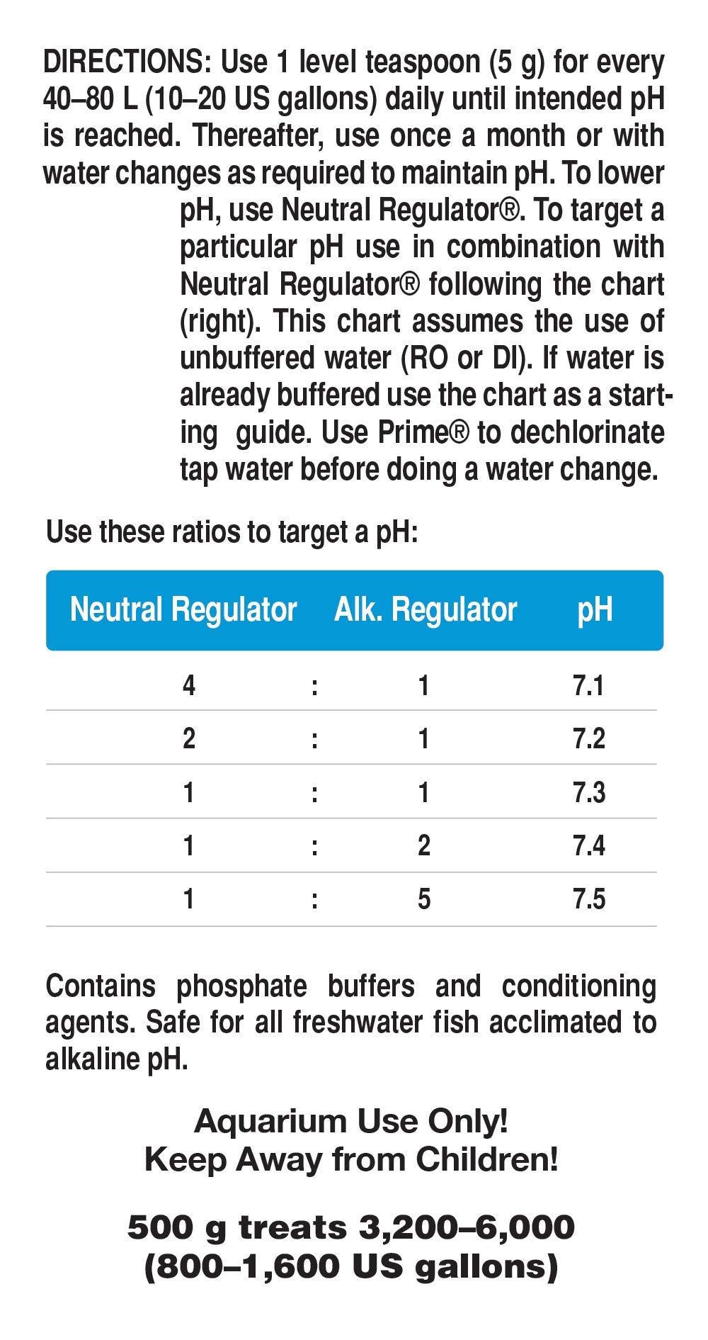 Seachem Alkaline Regulator condizionatore pH 500 g alcalino