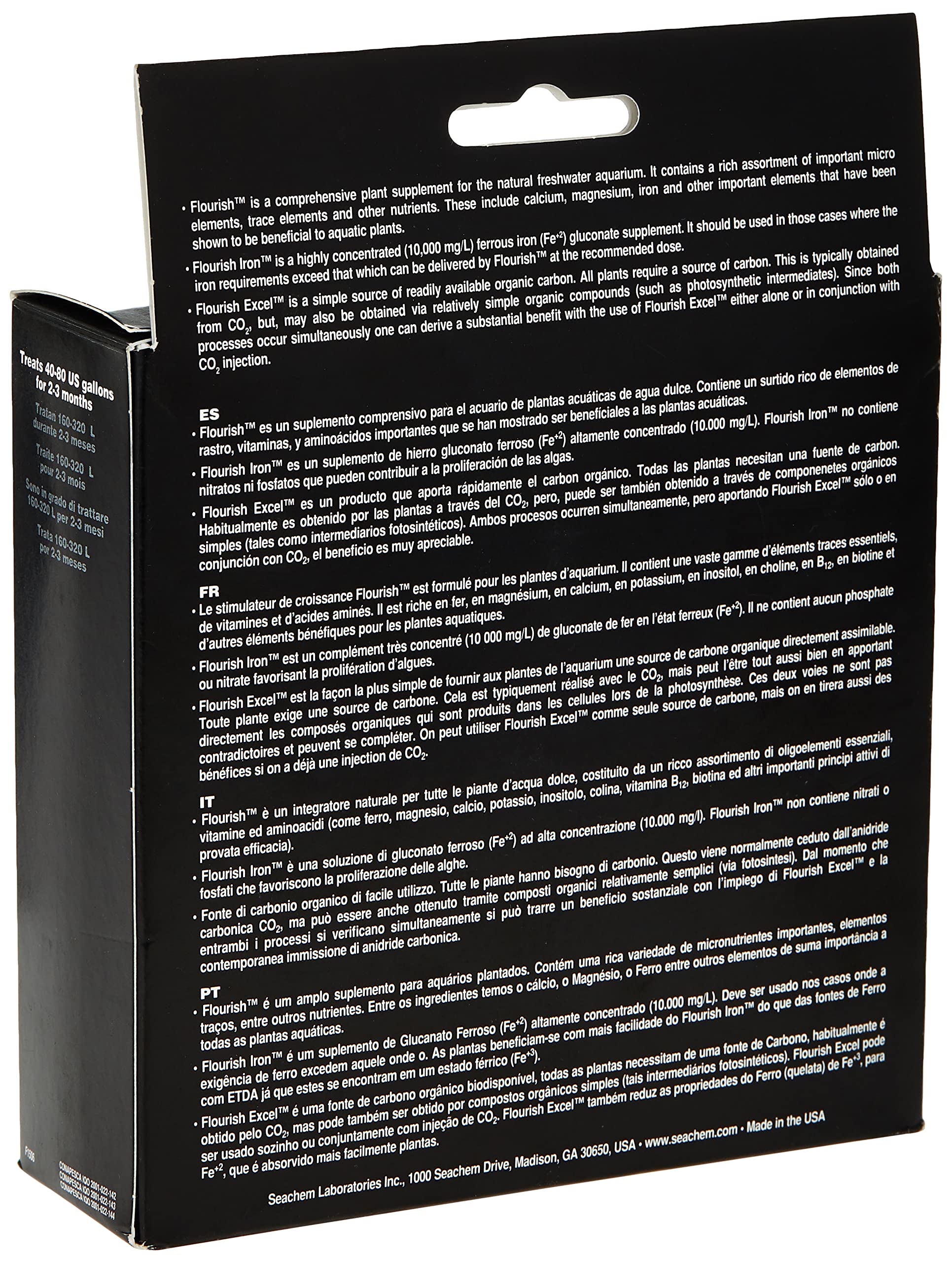 Seachem Plant Supplements Plant Pack kit 3x100ml ferro