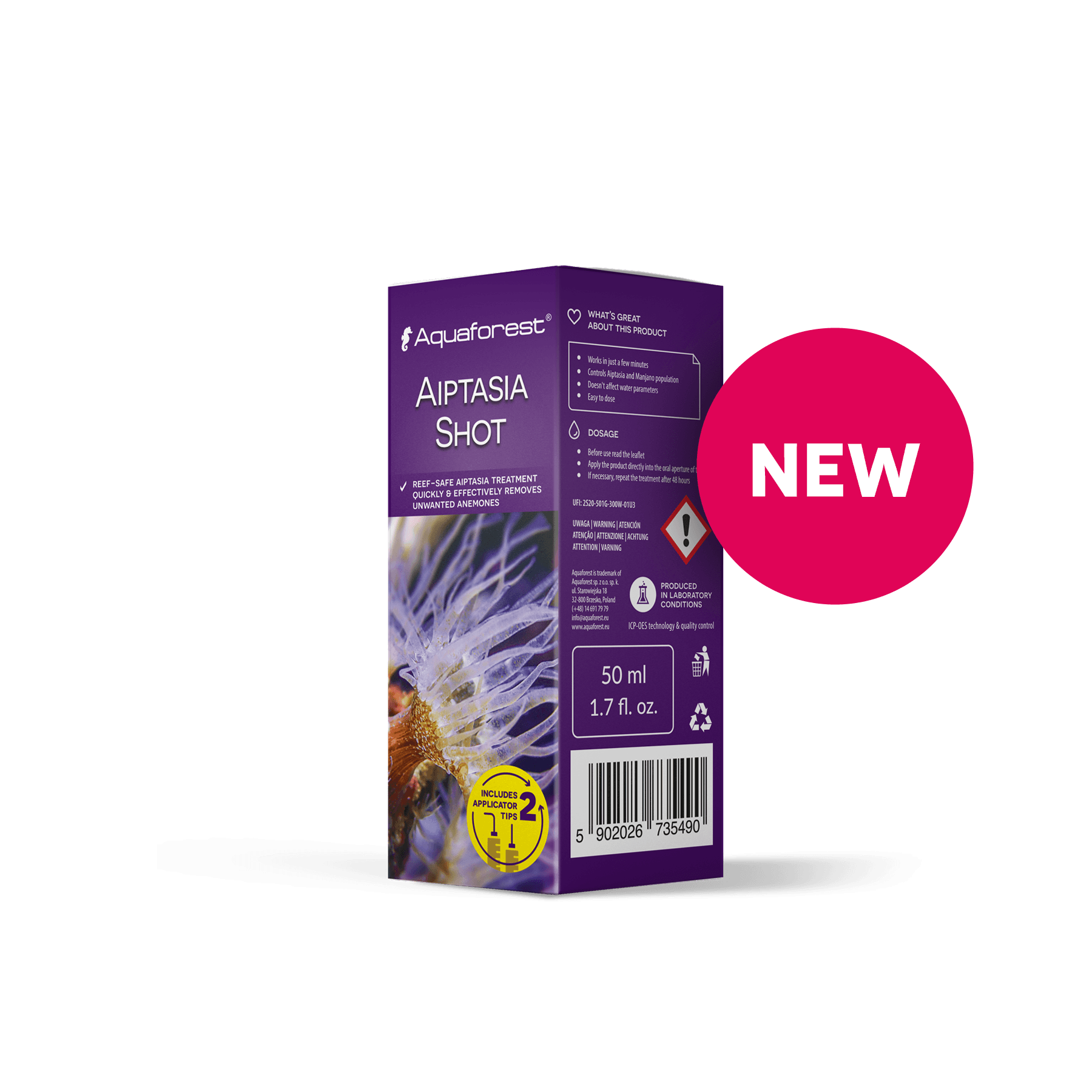 Aquaforest Aiptasia Shot anti aiptasia acquario marino coralli