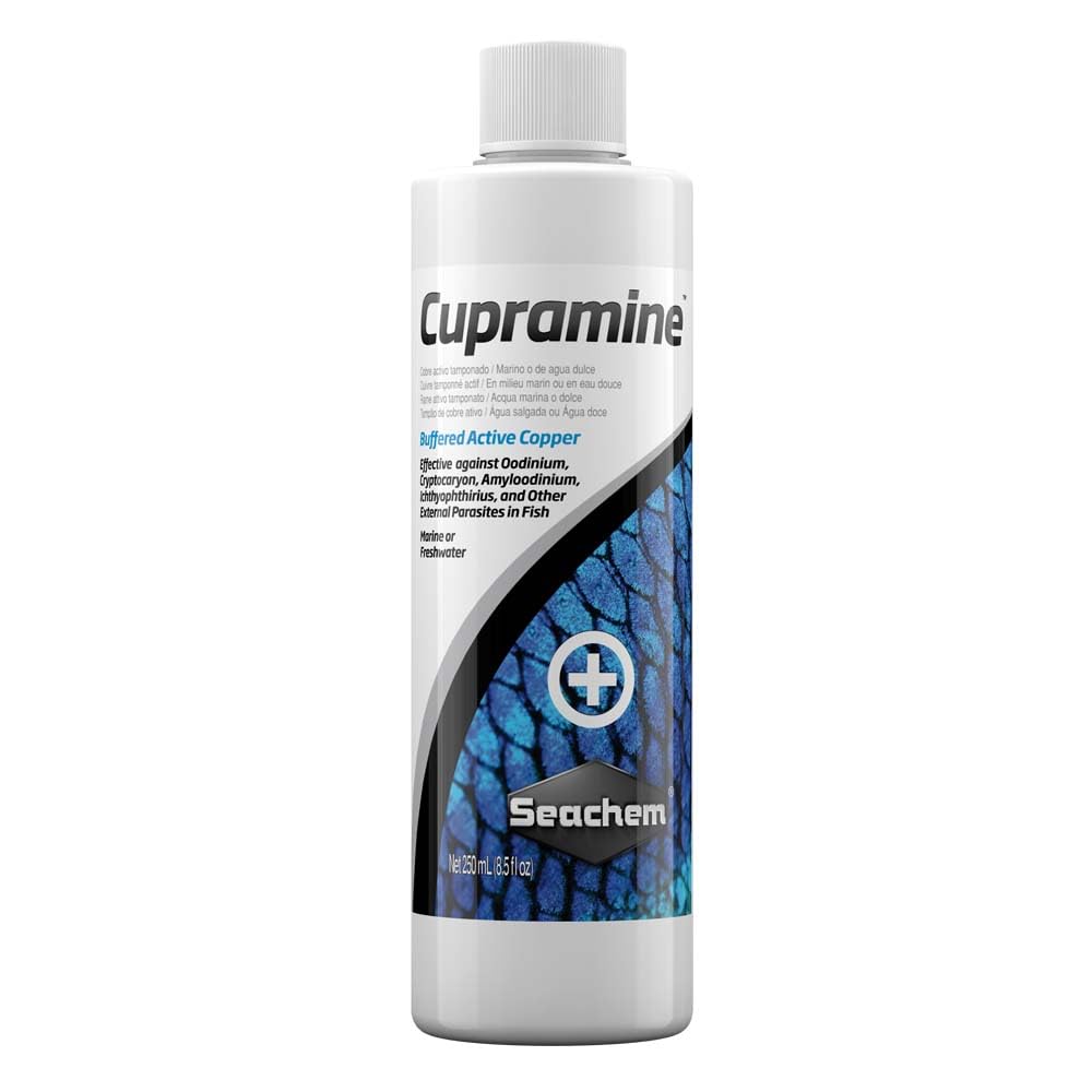 Seachem Cupramine trattamento rame 250 ml parassiti