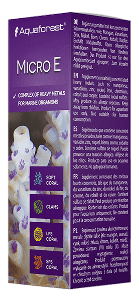 Aquaforest Micro E integratore oligoelementi marino reef