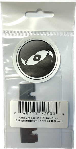 Two Little Fishies AlgaEraser lame raschietto 3 pz inox 0,5 mm