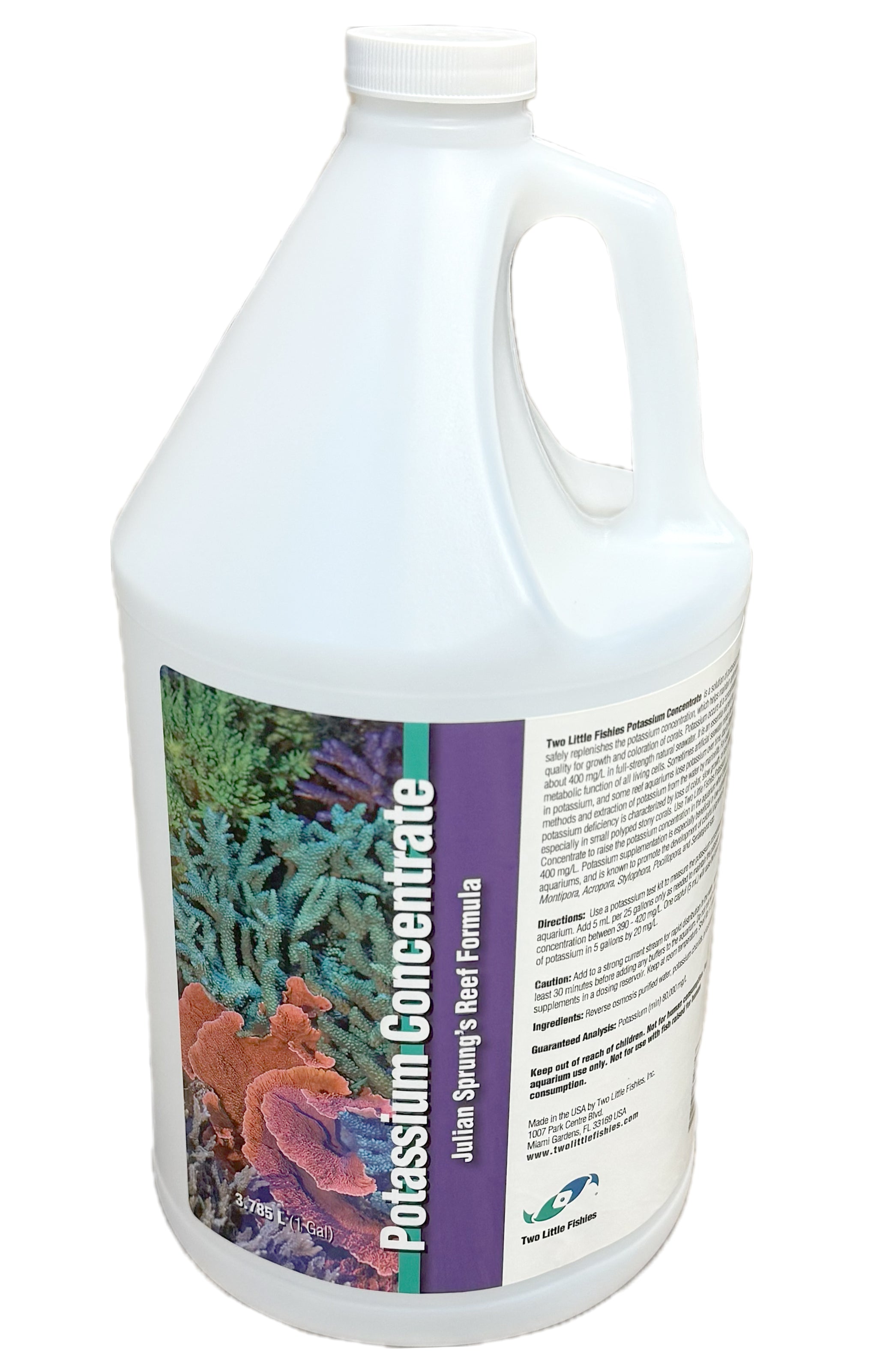 Two Little Fishies Potassium Sabbia No Potassio Concentrato 3,785L