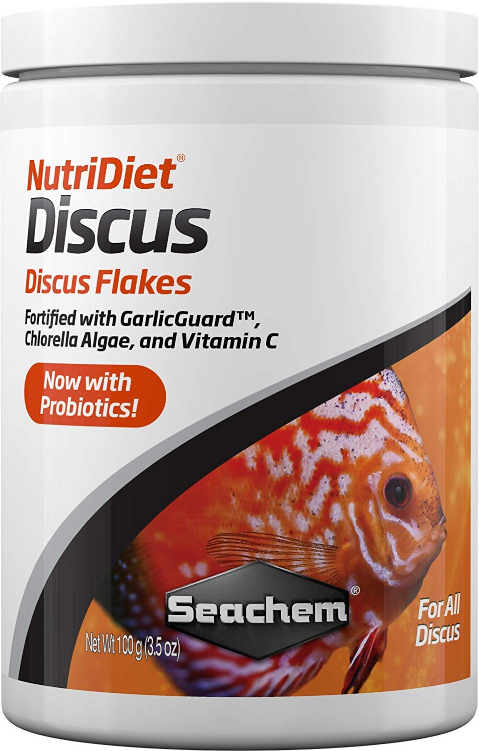 Seachem NutriDiet Discus Flakes mangime pesci 100 g probiotico