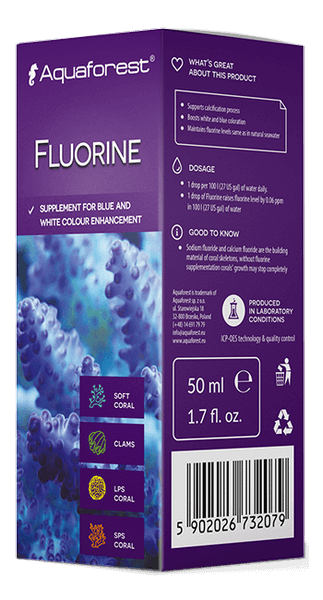Aquaforest Fluorine integratore fluoro reef per coralli SPS