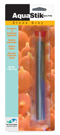 Two Little Fishies AquaStik 114 g grigia colla epossidica coralli