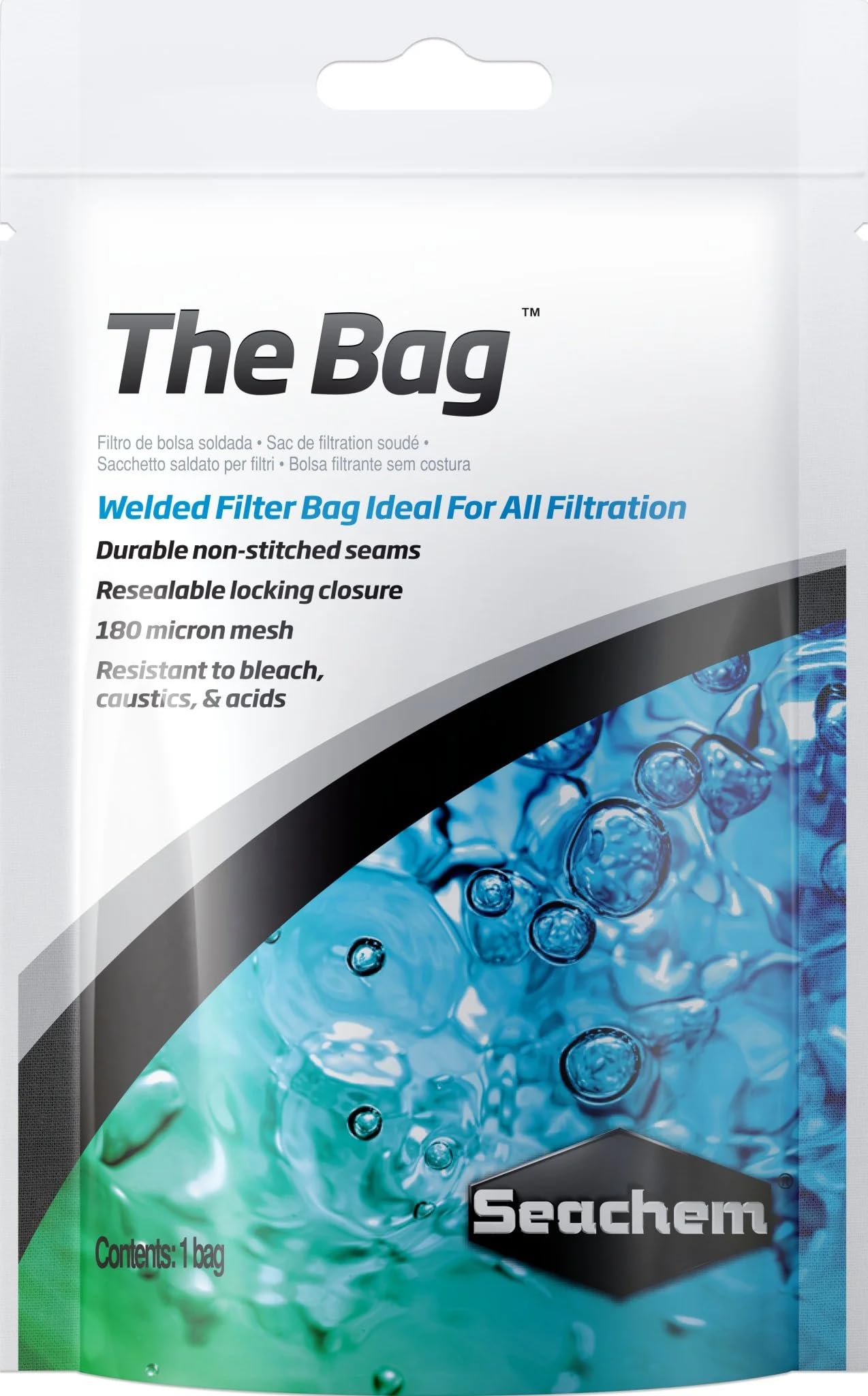 Seachem Borsa filtro zip rete 12x5 cm carbone