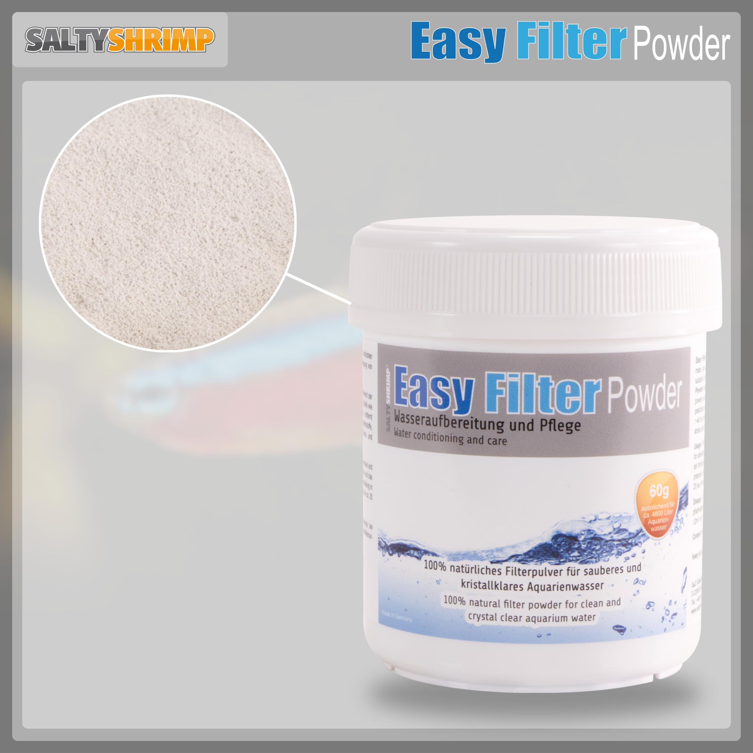 SaltyShrimp Easy Filter Powder 60 g filtro liquido cloro