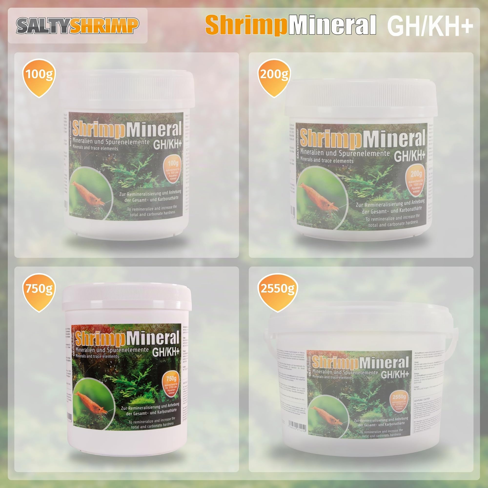 SaltyShrimp Shrimp Mineral GH/KH+ sali gamberetti osmosi