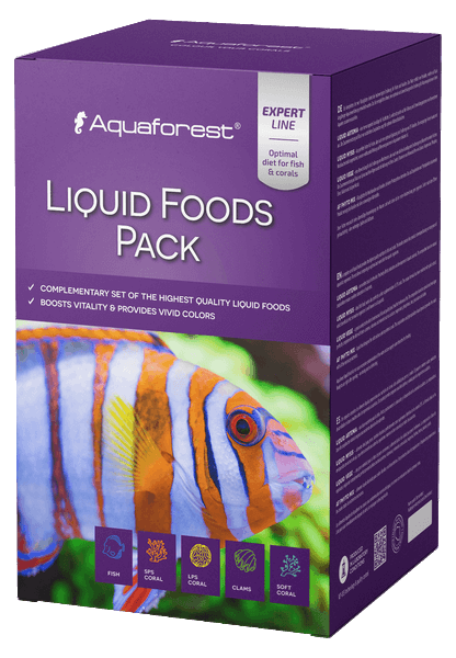Aquaforest Liquid Foods Pack alimento liquido 4 pezzi per coralli