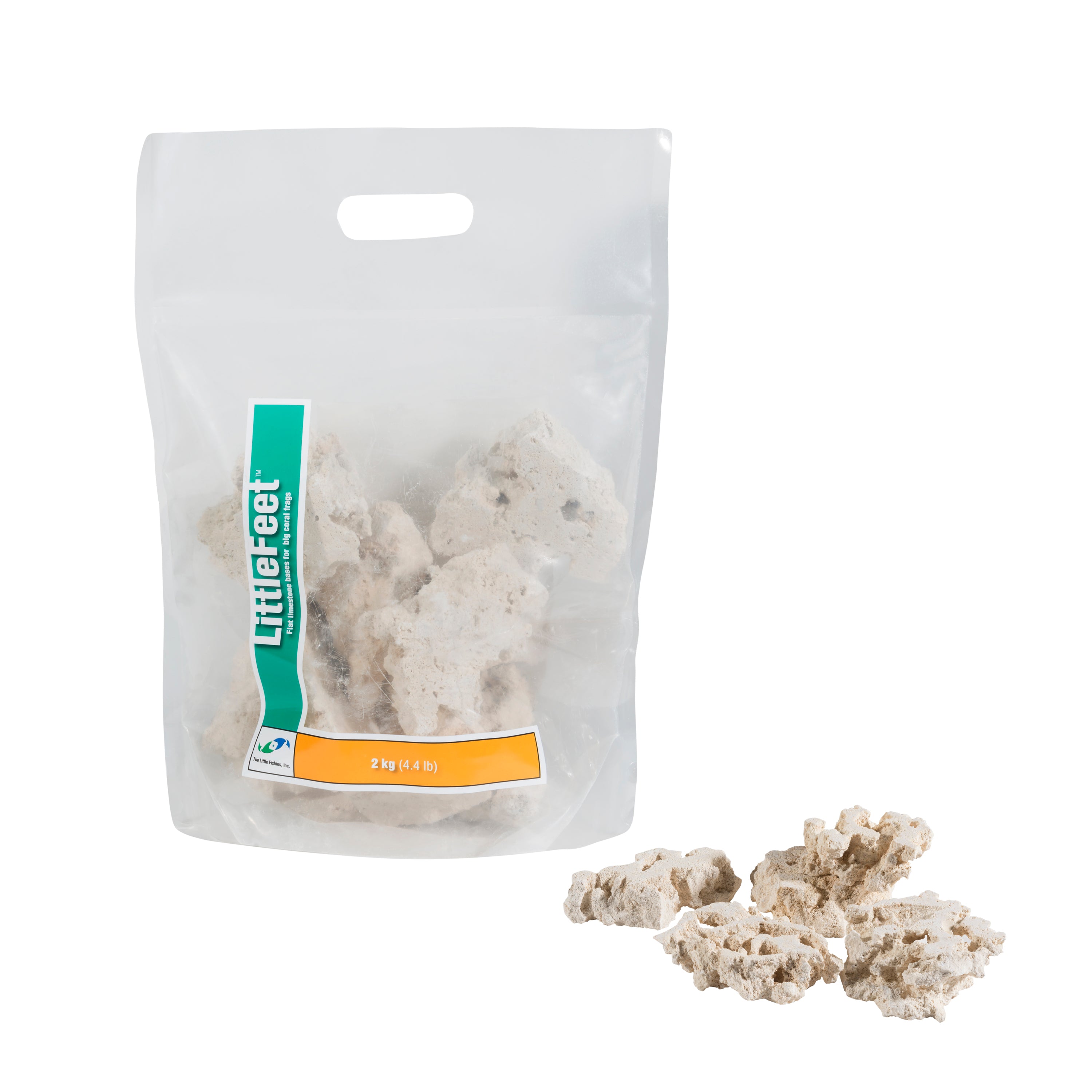 Two Little Fishies LittleFeet Piedini Roccia Viva Calcarei 2kg