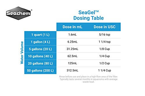 Seachem SeaGel materiale filtrante 1 l antifosfati carbone