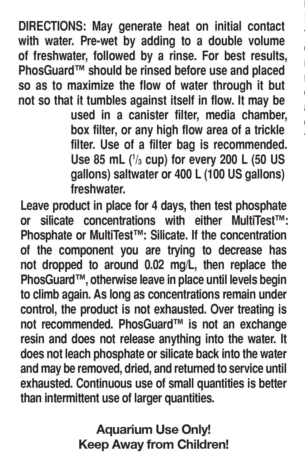 Seachem PhosGuard resina 1 L anti fosfati e silicati